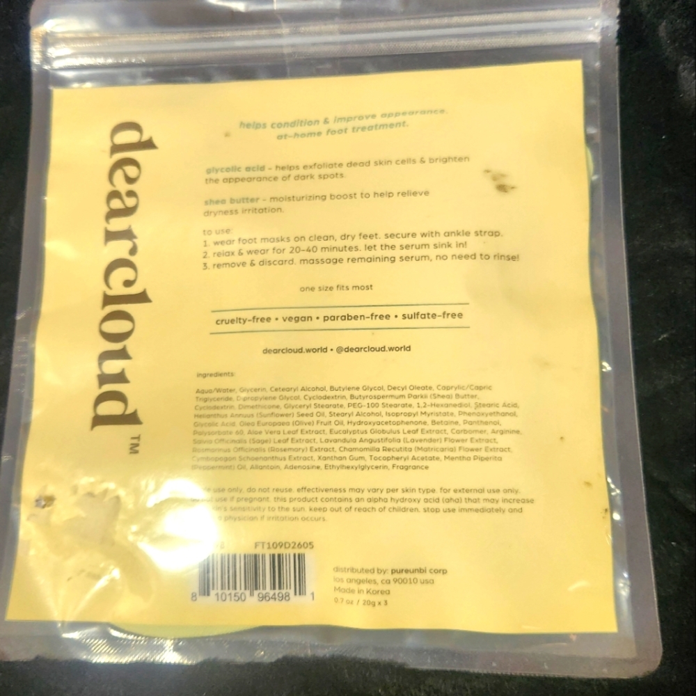 Dearcloud Repair & Odor Control Foot Masks - Picture 4 of 9